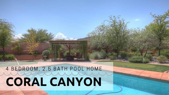 Coral Canyon Utah Pool HOme