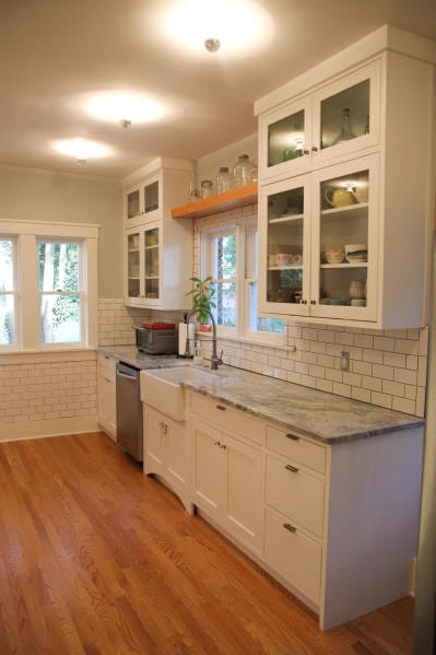 farmhouse kitchen after