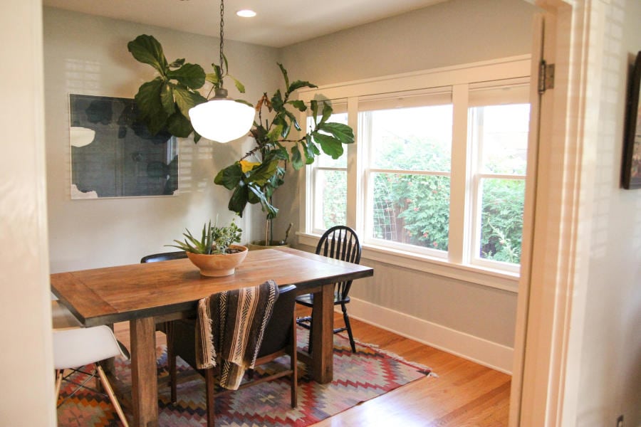 ecelectic craftsman dining room