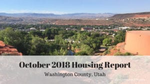 Washington County, Utah October Housing Report