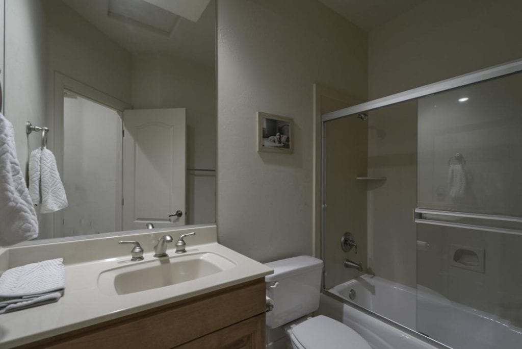 Private and secluded guest bathroom