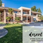 stone cliff luxury desert villa