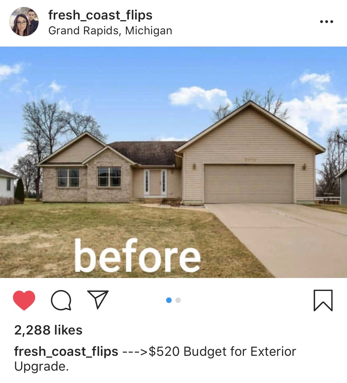 Before and After house makeover