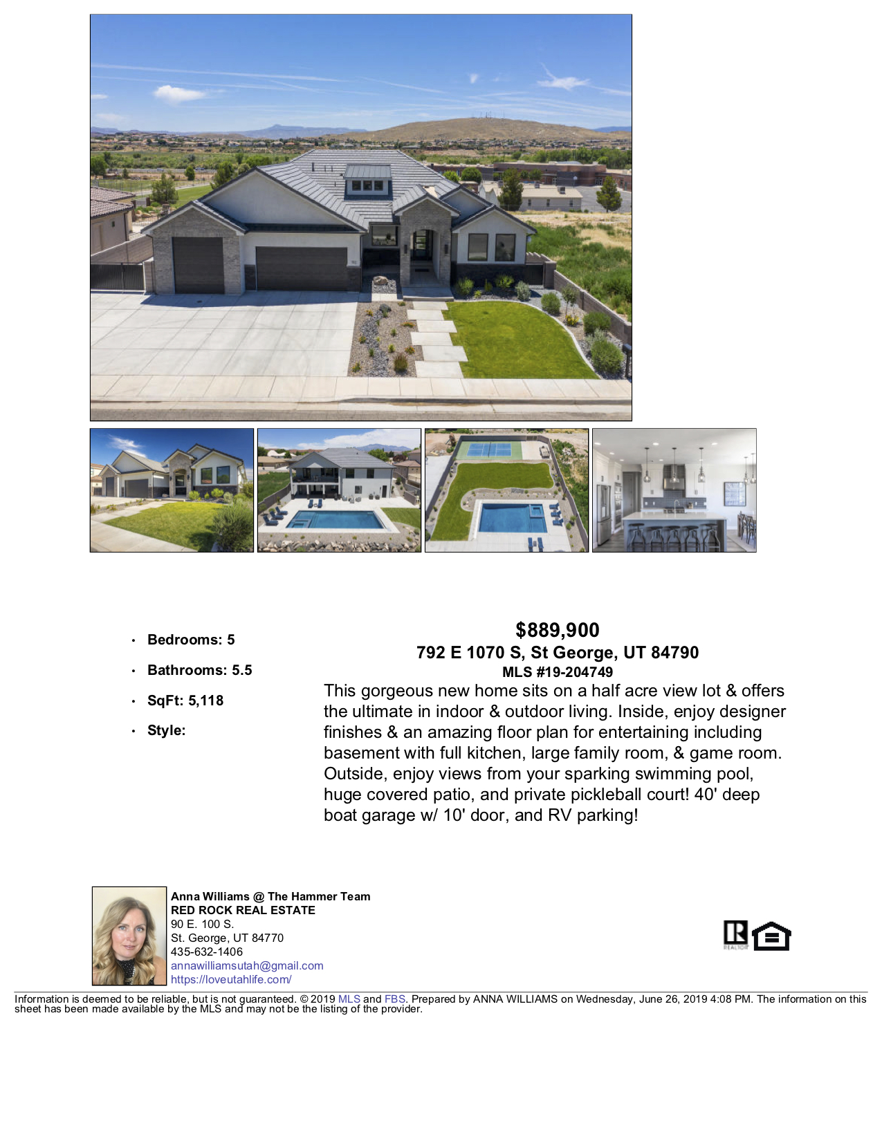 St. George luxury Home for sale