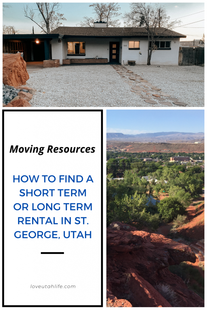 how to find a rental in st. george utah