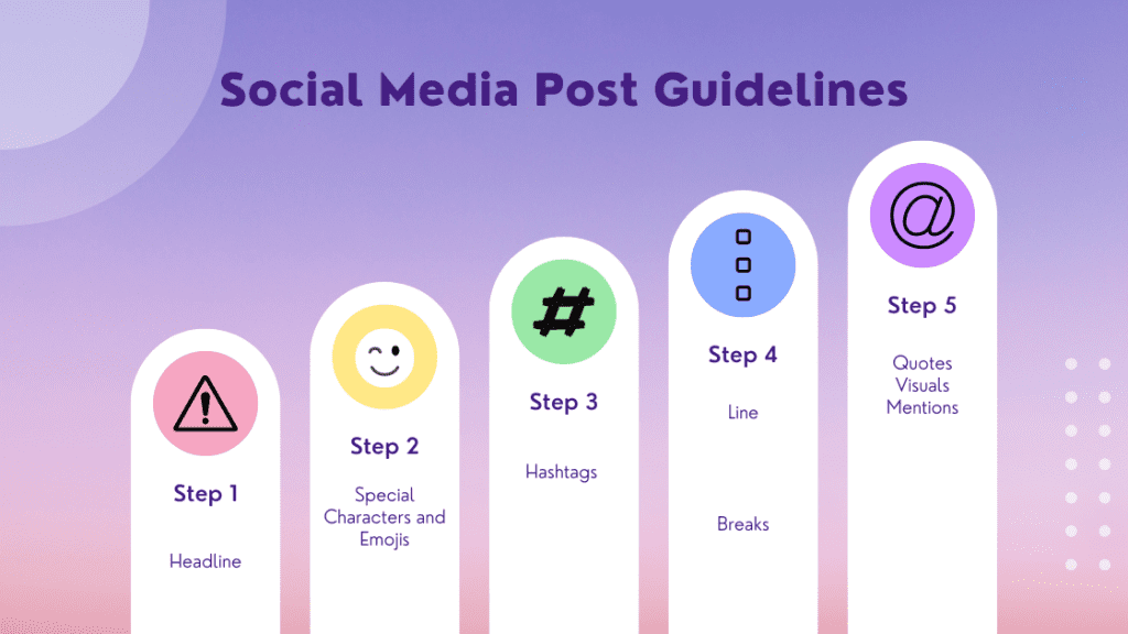social media post guidelines
